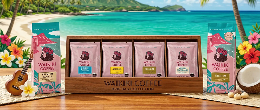 新しく登場したプレミアム＆プレミアムバニラ、ドリップコーヒーの4種類